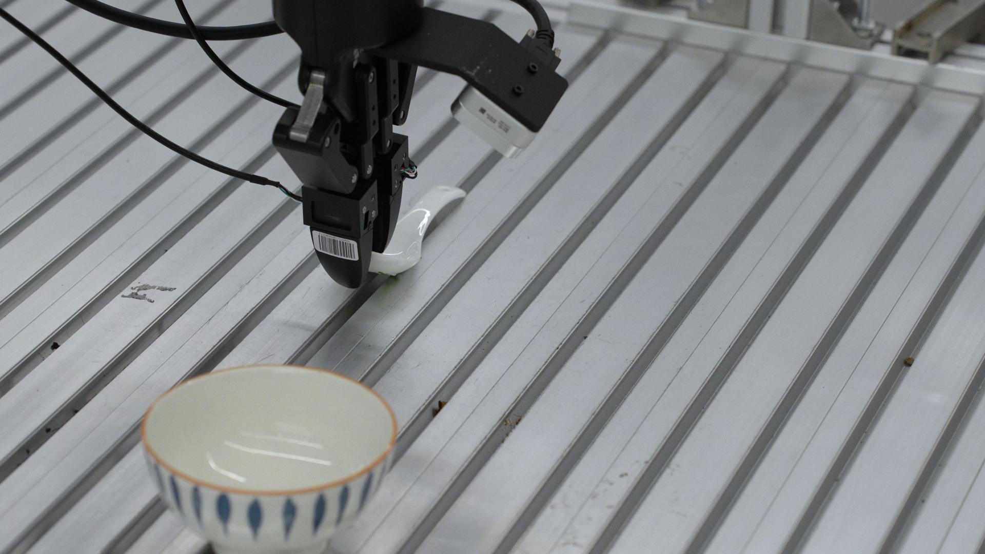 摆放瓷碗与瓷勺子任务场景
